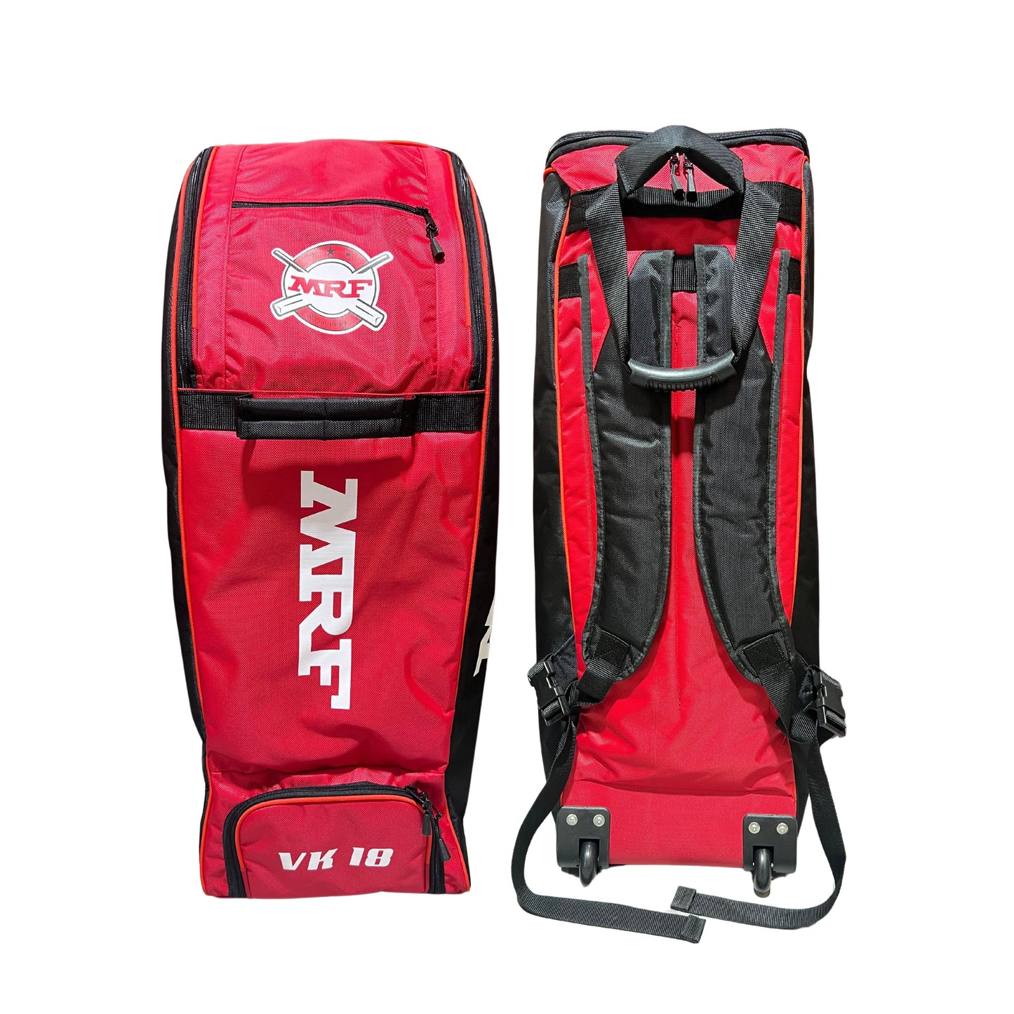 MRF VK 18 Junior Red Cricket Kit Bag with wheels