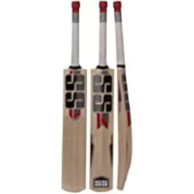 SS Junior Kashmir Willow Cricket Kit 7 pc Set with Accessories - Bag, Bat, Guards (Size 2)