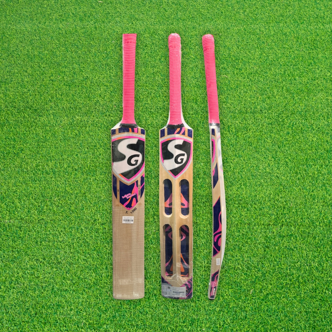 SG T-1200 Kashmir Willow Cricket Tennis Ball Scoop Bat - SH