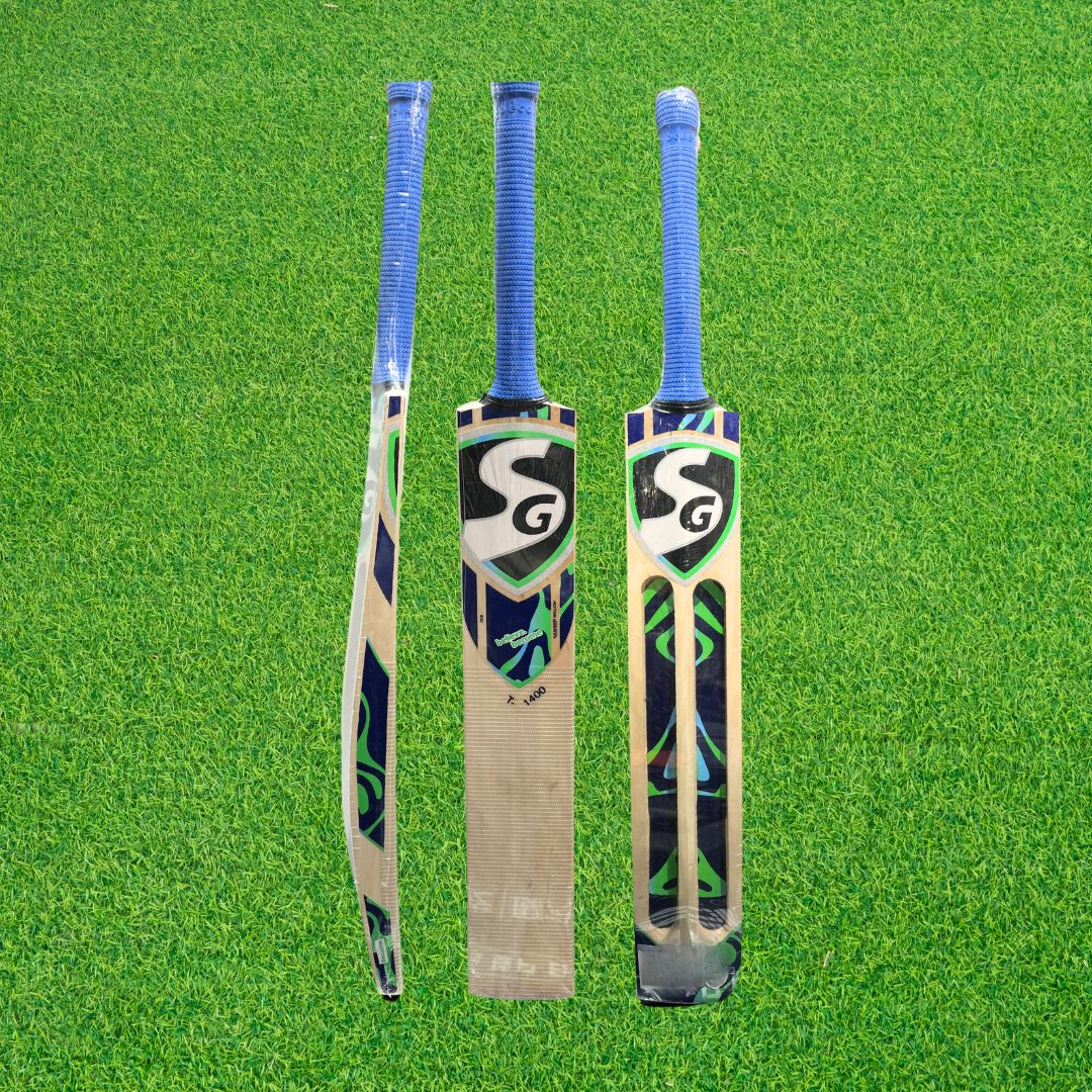 SG T-1400 Kashmir Willow Tennis Ball Cricket Scoop Bat - SH