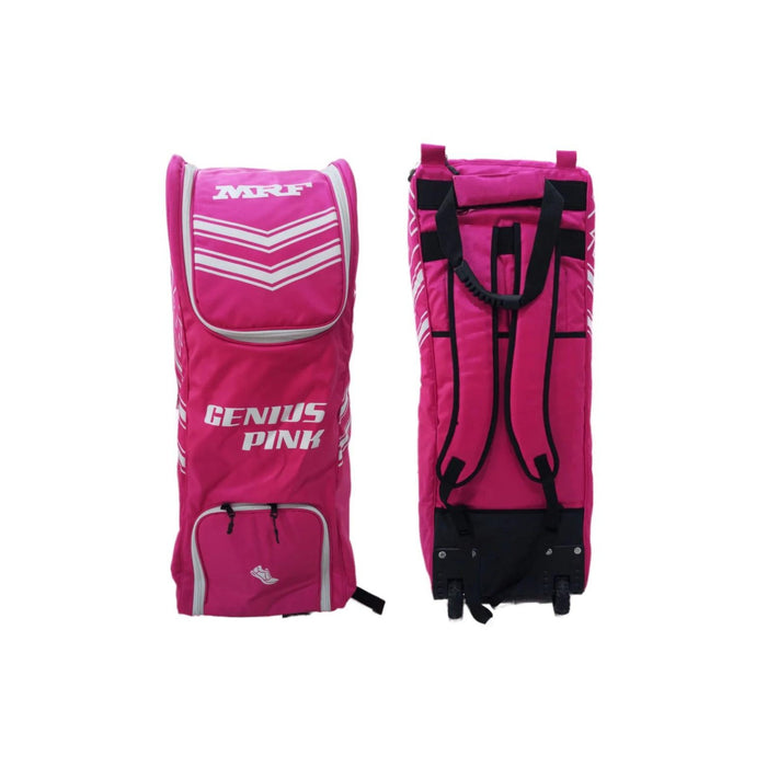 MRF Genius Pink Edition Junior Cricket Kit Bag with wheels