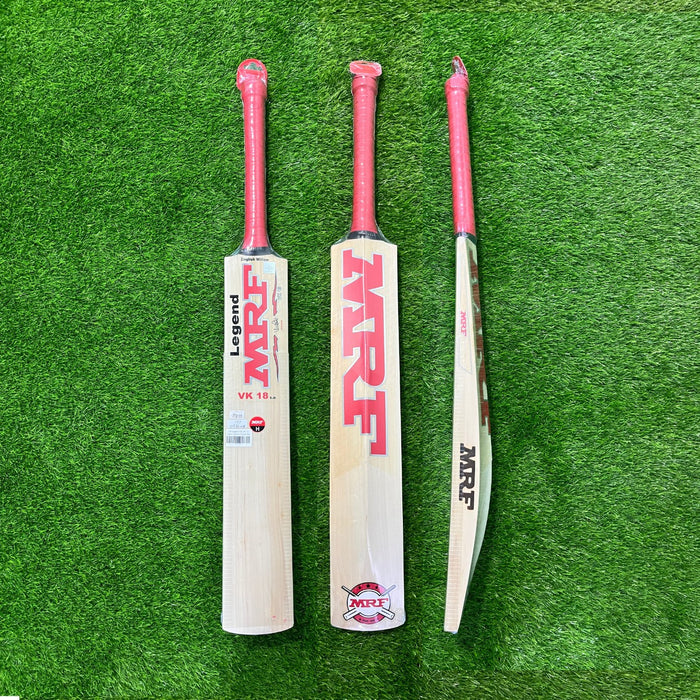 MRF Legend VK 18 1.0 English Willow Cricket Bat - Junior Size Harrow