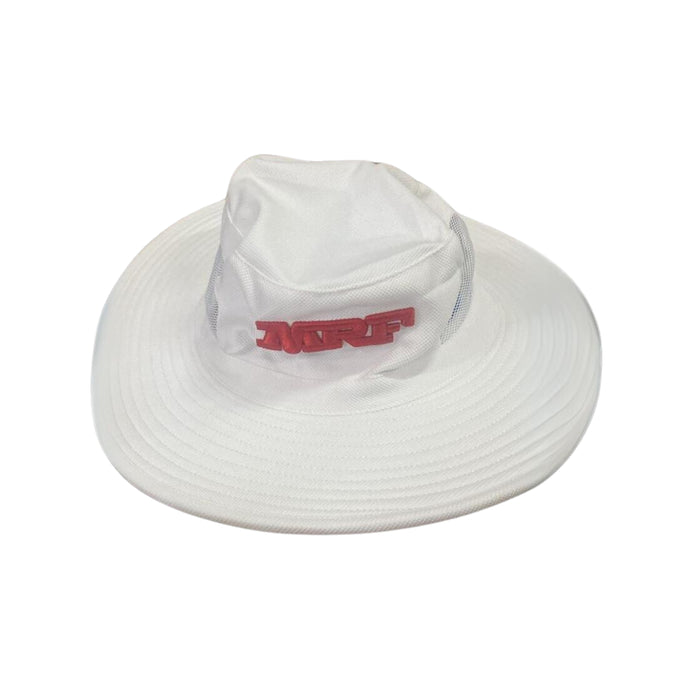 MRF Panama Hat - White Premium Sun Hat with Mesh for Cricket