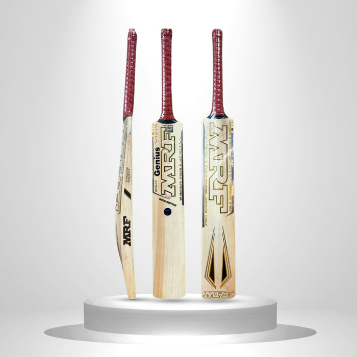 MRF Genius Gold Edition English Willow Cricket Bat - Junior Size 6