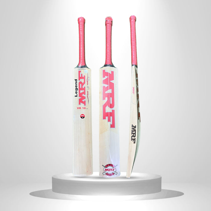 MRF Legend VK 18 1.0 English Willow Cricket Bat - Junior Size Harrow