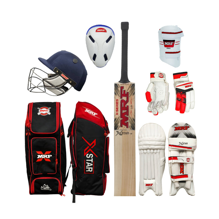 MRF X-Star 1.0 English Willow Cricket Kit Set for Adult - Latest 2026 Release