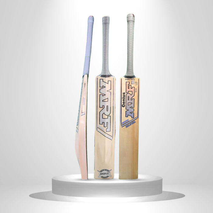 MRF Genius Silver English Willow Cricket Bat - SH