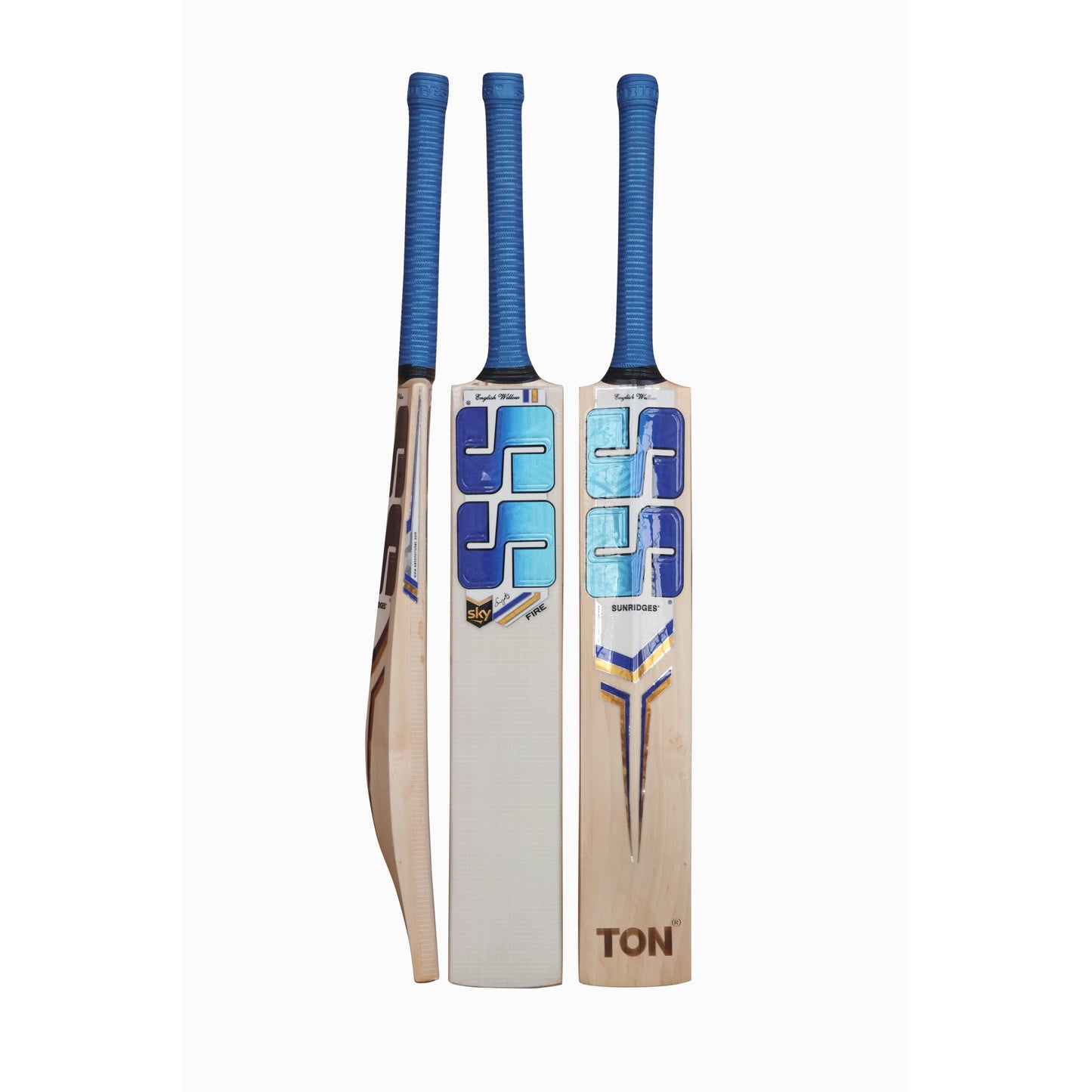 SS SKY Fire English Willow Cricket Bat - Size Harrow