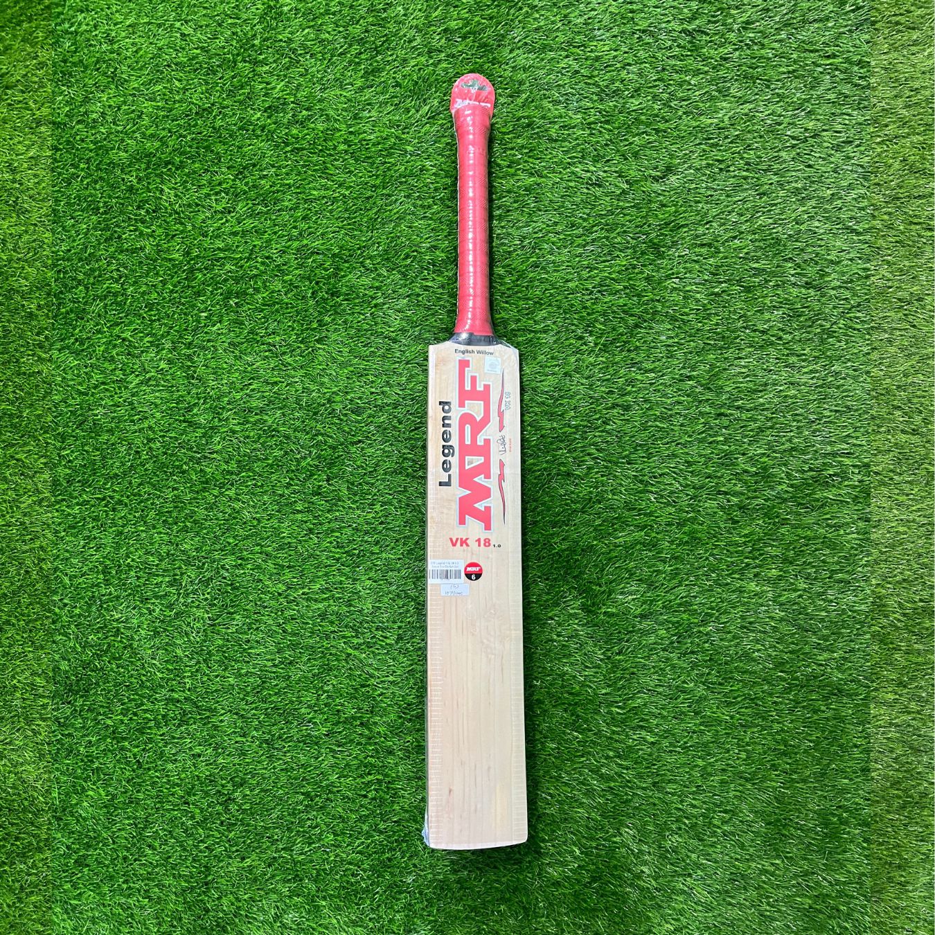 MRF Legend VK 18 1.0 English Willow Cricket Bat - Junior Size 6 (Six)