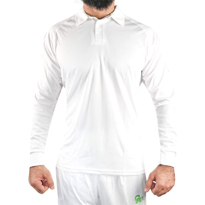 CA White Test Kit Cricket Shirt and Trouser Set Long Sleeves - Cricket Uniform