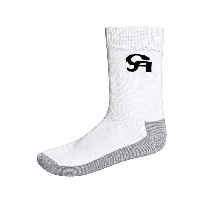 CA Cricket Socks for Cricket Shoes - White & Grey