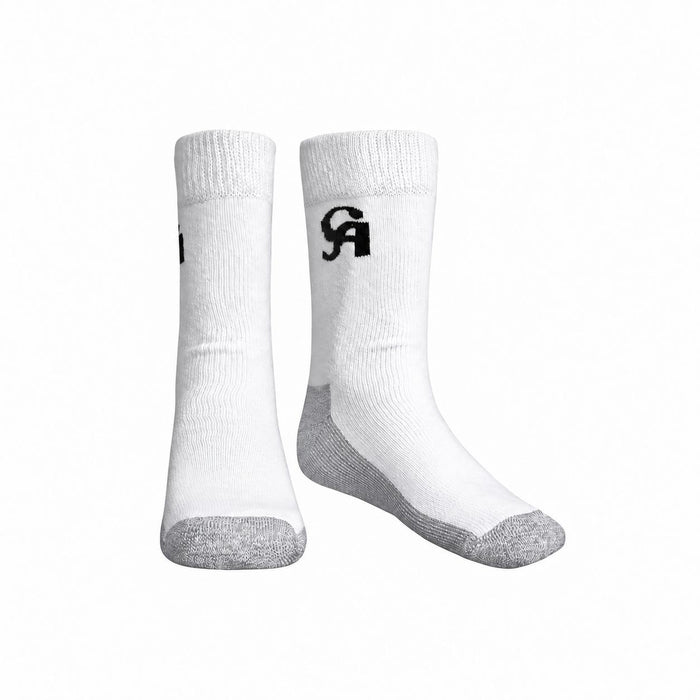CA Cricket Socks for Cricket Shoes - White & Grey