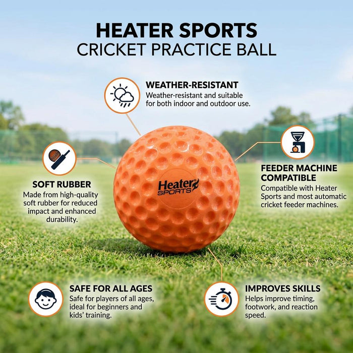Heater Slider Soft Cricket Training Ball for Bowling Machine