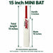 MRF 15 inch mini autograph bat dimensions with length handle and blade arrows