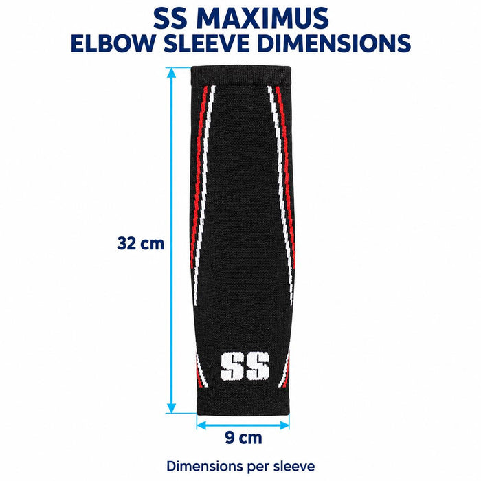 SS Maximus elbow sleeve dimensions per sleeve: 32 cm length x 9 cm width