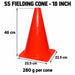 SS 18 inch fielding cone - 46 cm tall - 22.5 x 22.5 cm base - 280 g per cone