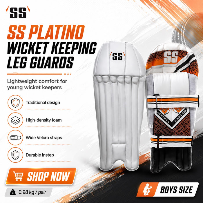 SS Platino Wicket Keeping Leg Guard - Adult and Junior