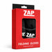 ZAP black half-finger cricket fielding gloves in use