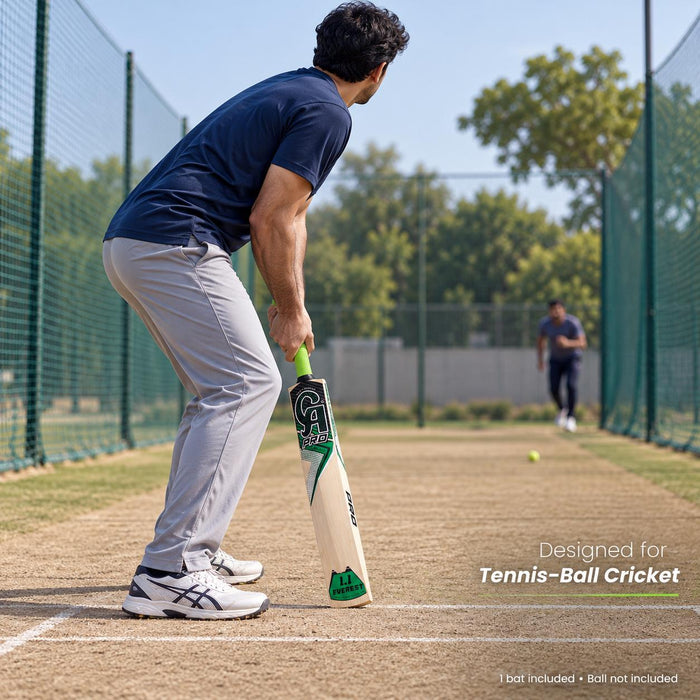 CA Pro Everest tennis ball cricket bat lifestyle back view
