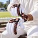 CA Pro 3K batting gloves - worn glove wrist fastening