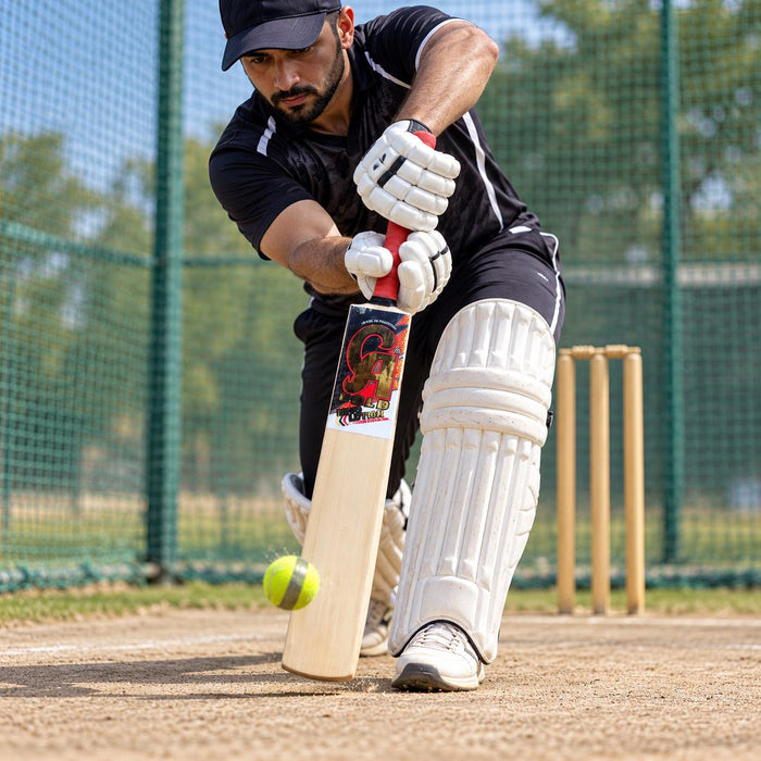 CA Gold Revolution tape ball bat - realistic cricket use