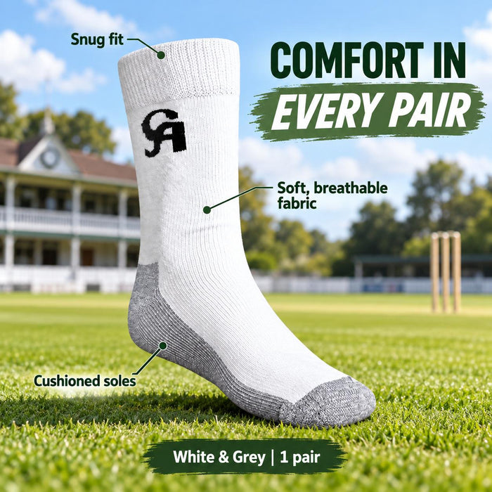 CA cricket socks breathable comfort feature