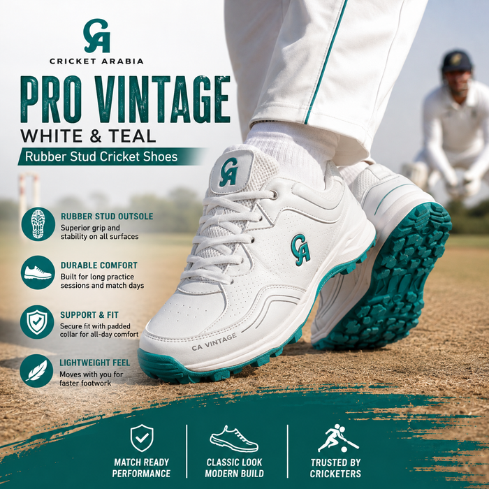 CA Pro Vintage Rubber Studs Cricket Shoes