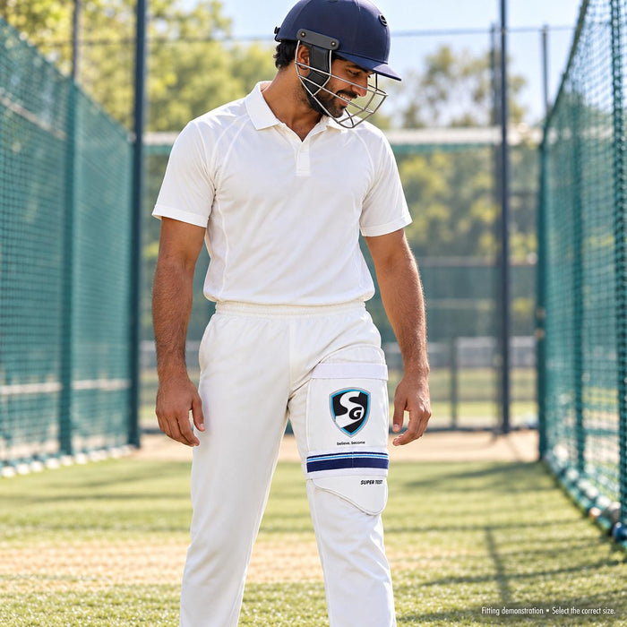 SG Super Test single thigh guard, Youth RH - image 6