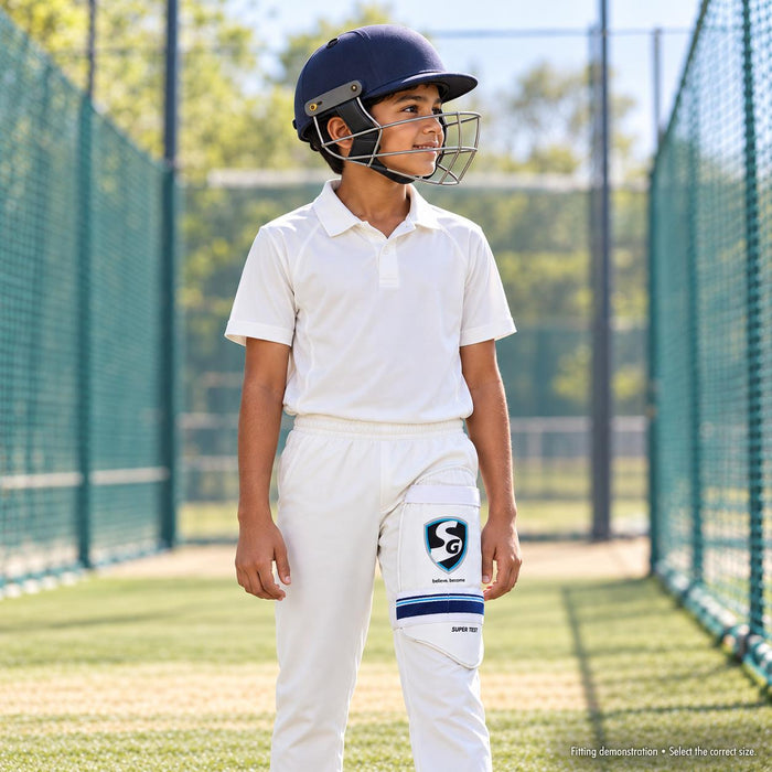 SG Super Test single thigh guard, Youth RH - image 7