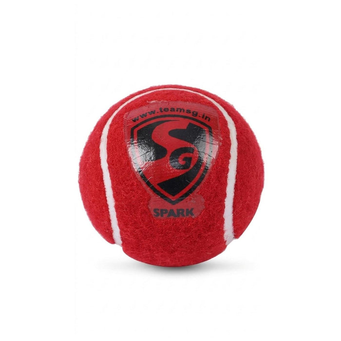SG Spark Heavy Red Tennis Cricket Ball - product information