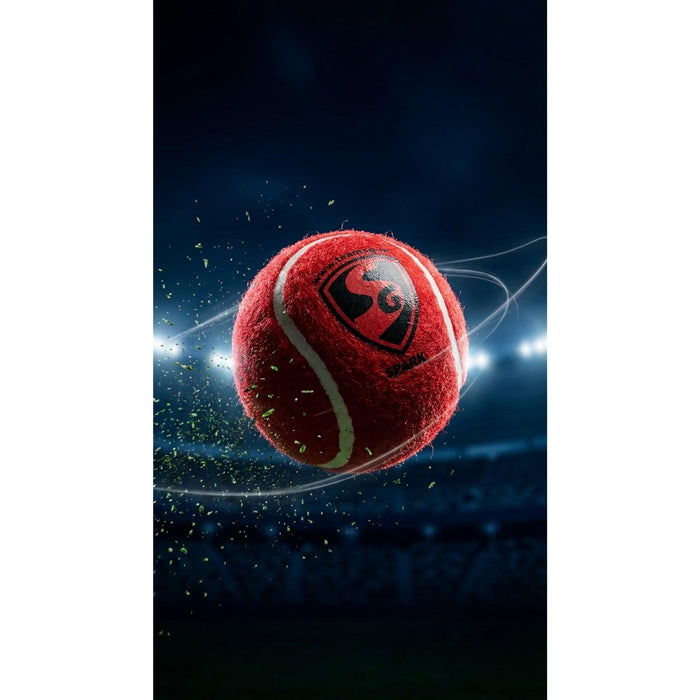 SG Spark Heavy Red Tennis Cricket Ball - product information