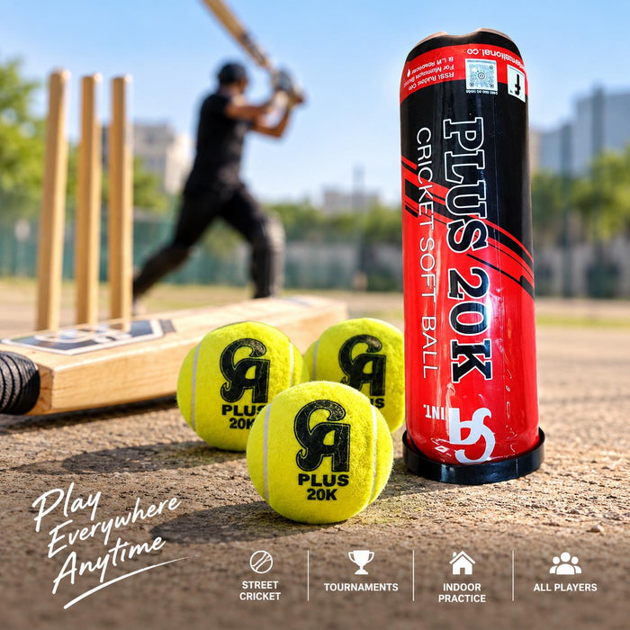 CA Plus 20K Heavy Tennis Cricket Balls – 3 Balls in a Pack
