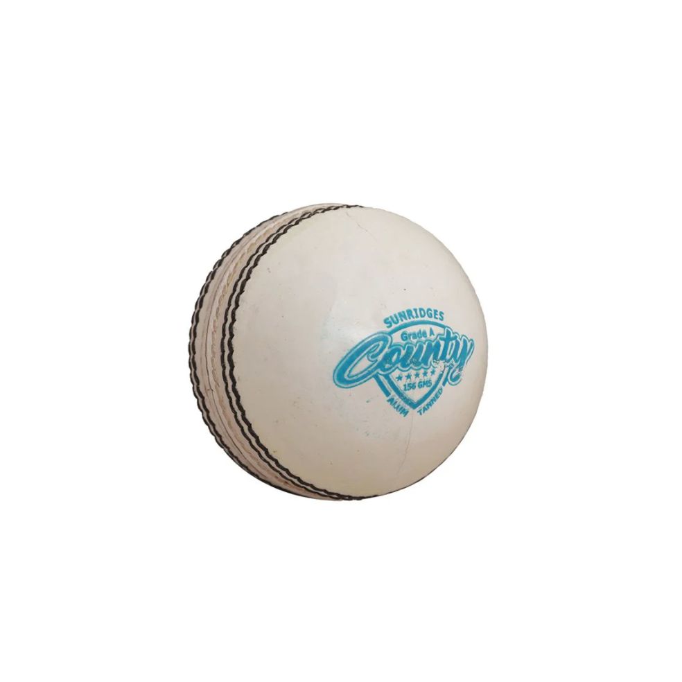 SS County White Cricket Ball (Pack of 6)