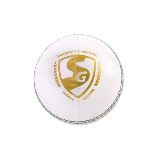 SG Club White Cricket Leather Ball