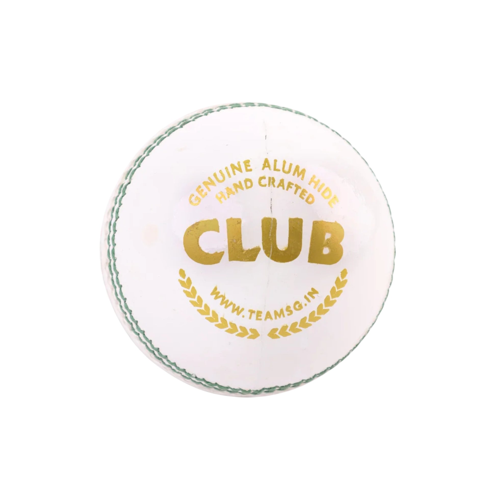 SG Club White Youth Cricket Leather Ball for Juniors