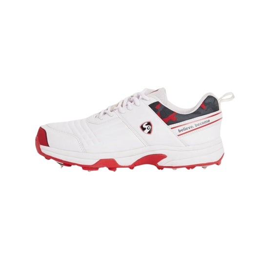 SG Savage Spikes 1.0 White/Red/Grey Shoes
