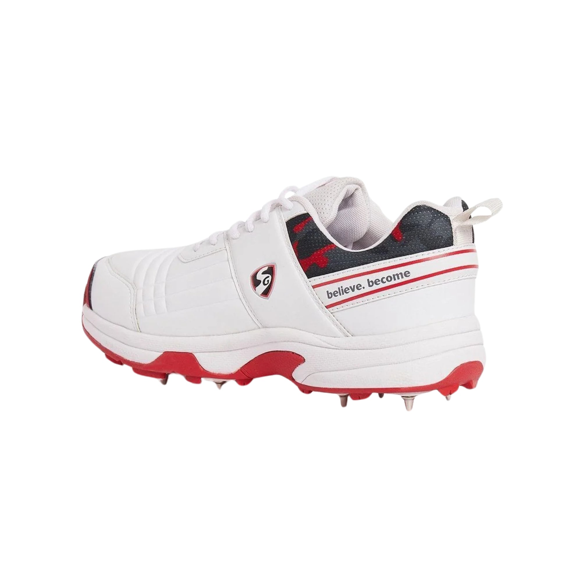 SG Savage Spikes 1.0 White/Red/Grey Shoes
