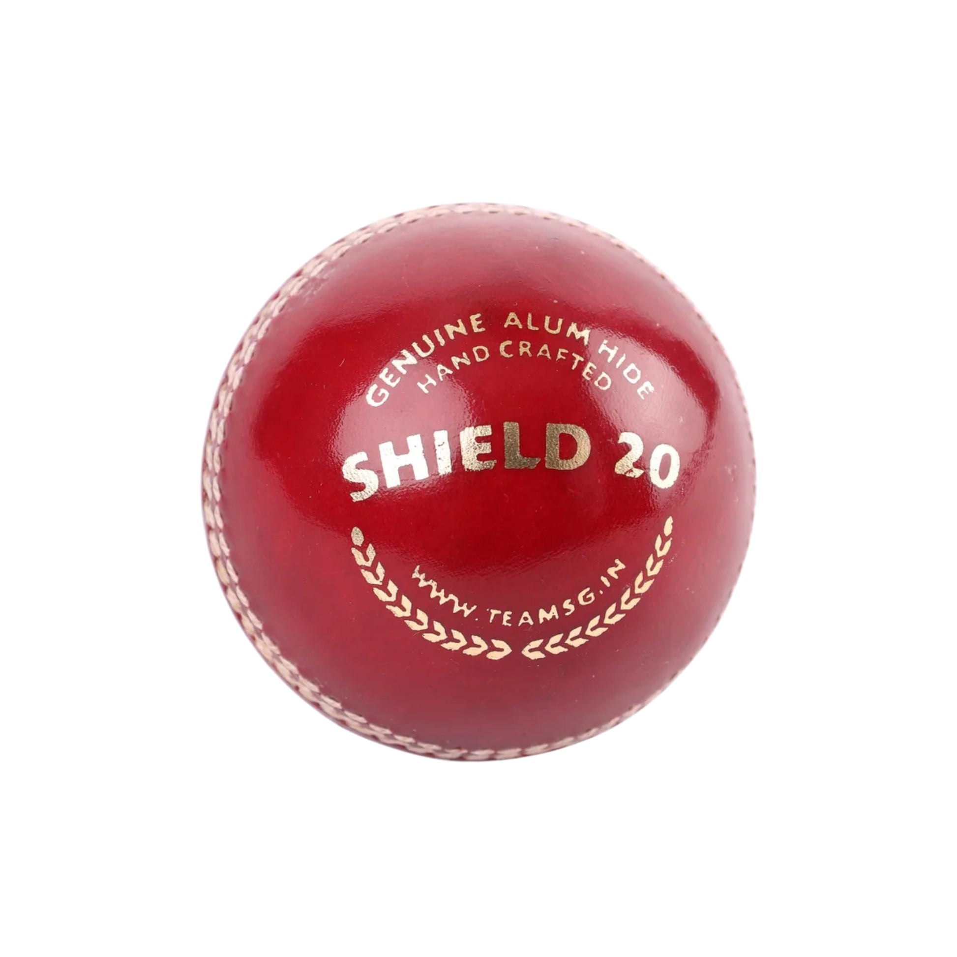 SG Shield 20 Red Cricket Leather Ball