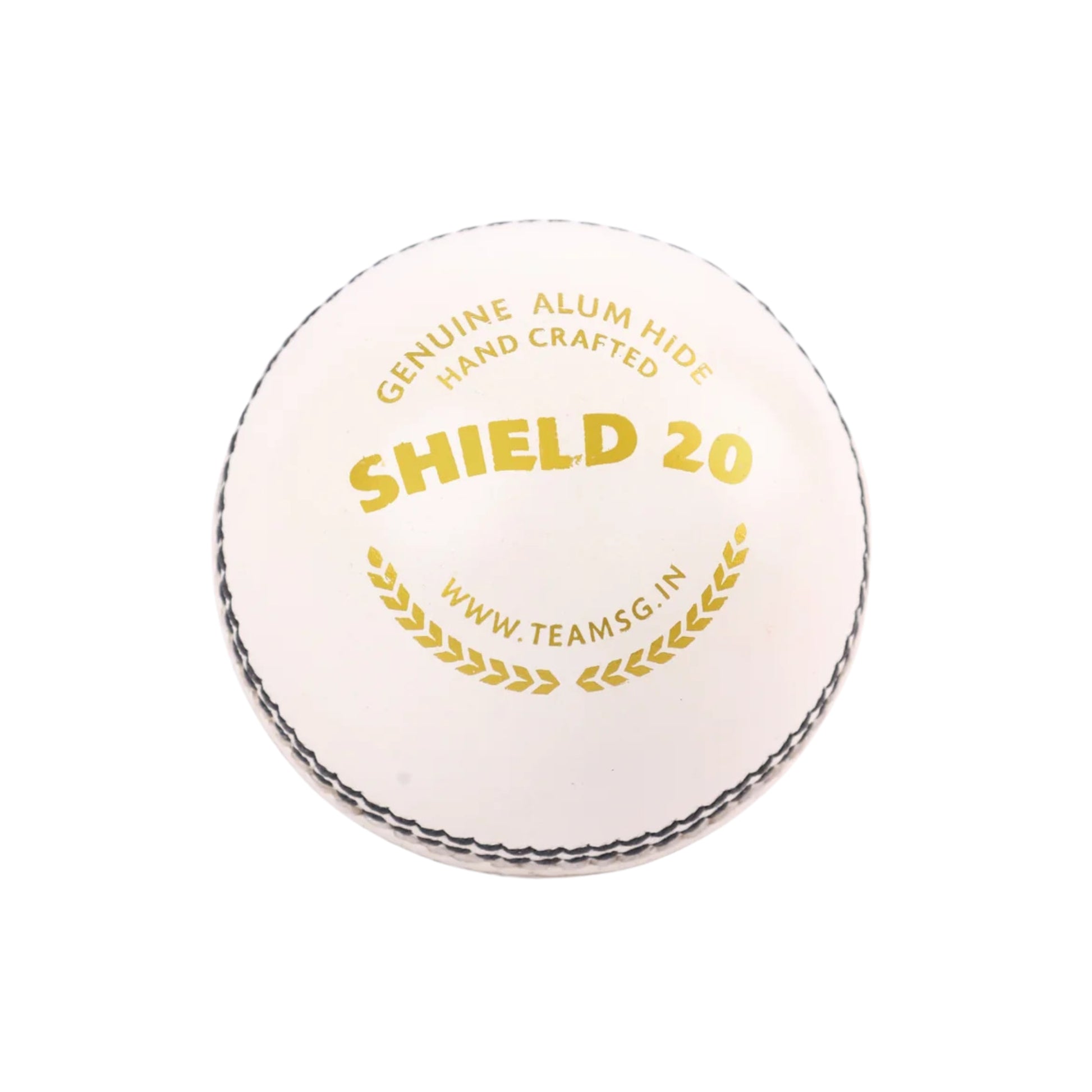 SG Shield 20 White Cricket Leather Ball