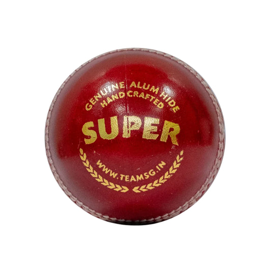 SG Super Red Youth Cricket Leather Ball