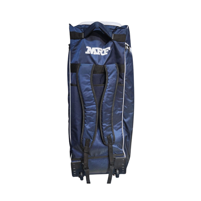 MRF VK 18 Senior Navy Blue and  Royal Blue Cricket Kit Bag With Wheels
