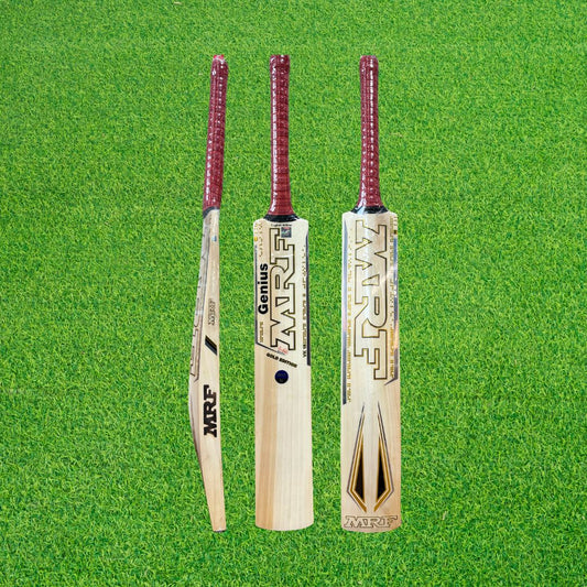 MRF Genius Gold Edition English Willow Cricket Bat - Junior Size 4