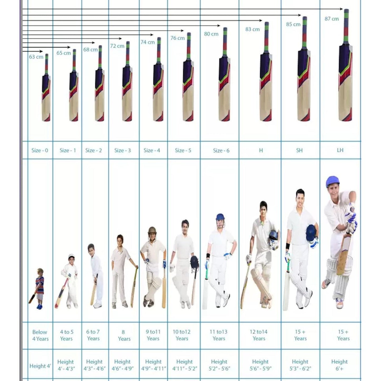 SS SKY 360 English Willow Cricket Bat - SH