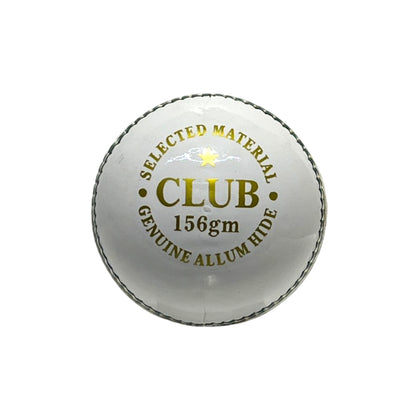 MRF Power White Ball Leather Ball for Cricket (Pack of 6)