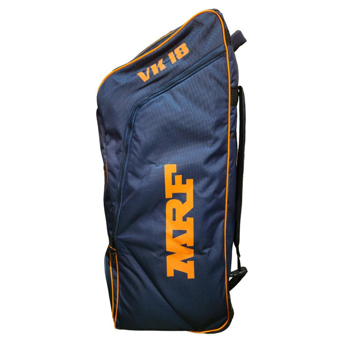 MRF VK 18 Senior Orange Blue Cricket Kit Bag With Wheels
