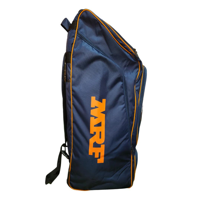 MRF VK 18 Senior Orange Blue Cricket Kit Bag With Wheels