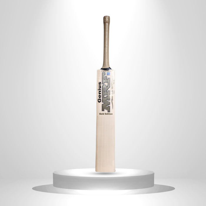 MRF Genius Gold Edition English Willow Cricket Bat - Junior Size 4