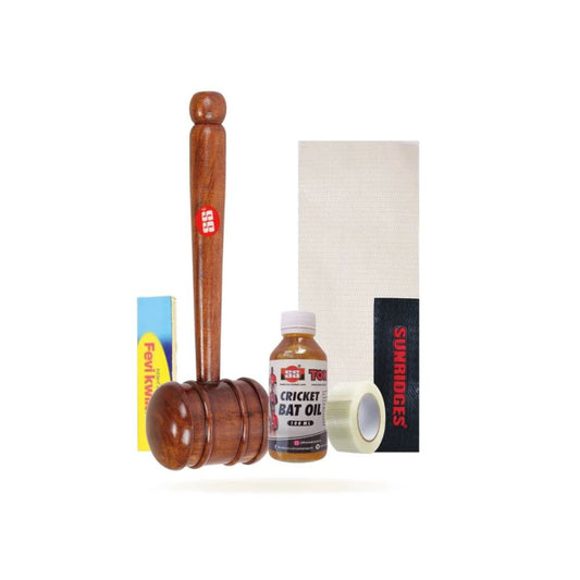 SS Maximus Bat Care Kit Kocking Kit with Mallet - Bat Protection Oil, Tape, Adhesive