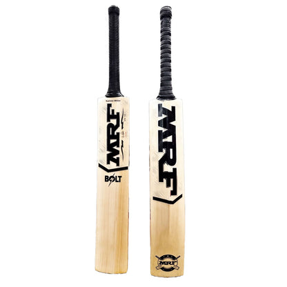 MRF Bolt Premium Hand-Picked Kashmir Willow Adult Cricket Bat - SH - Latest 2023 Release!