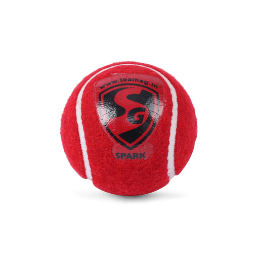 SG SPARK Red Tennis Heavy Cricket Ball